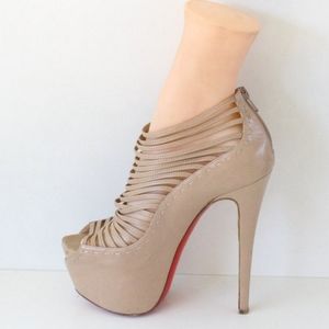 Christian Louboutin Beige Leather Platforms